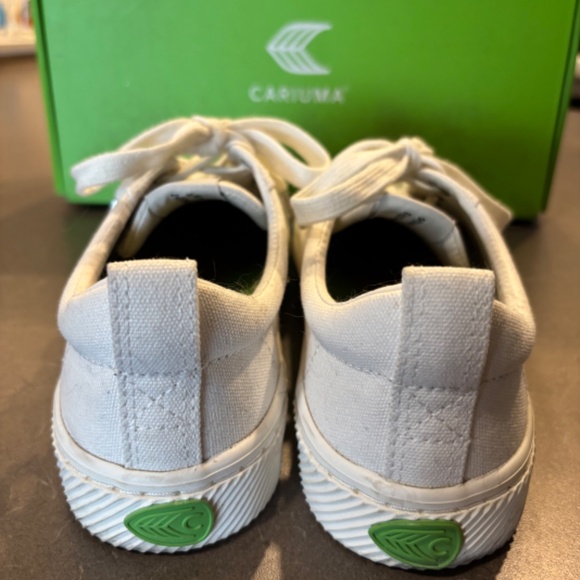 Cariama White Canvas Sneakers - Picture 3 of 4